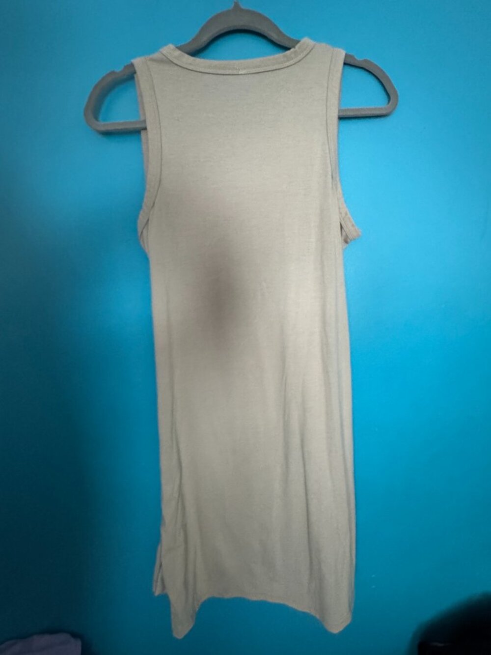 Taupe Sleeveless Jersey Dress